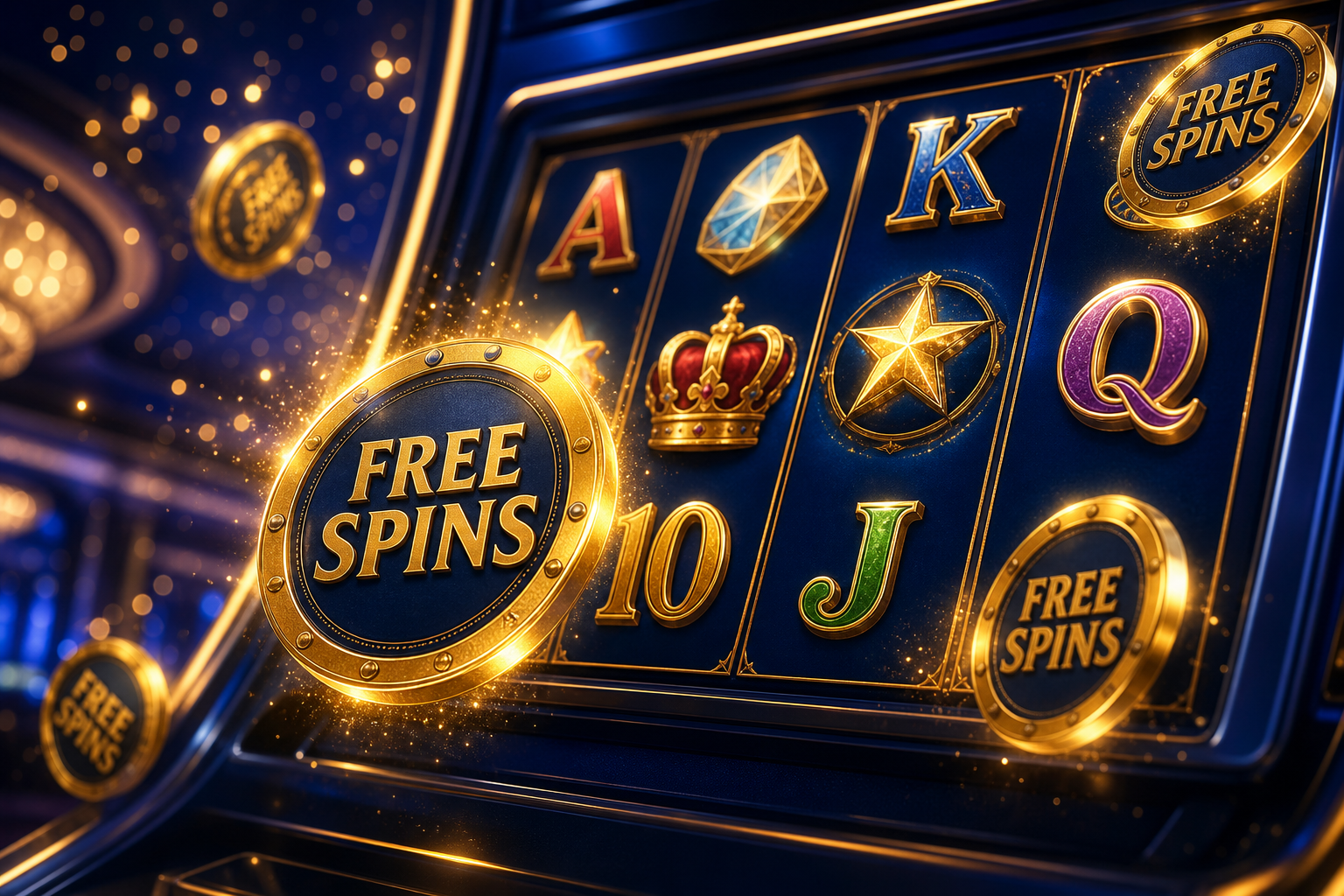 Lucky Vip free spins on premium slot games